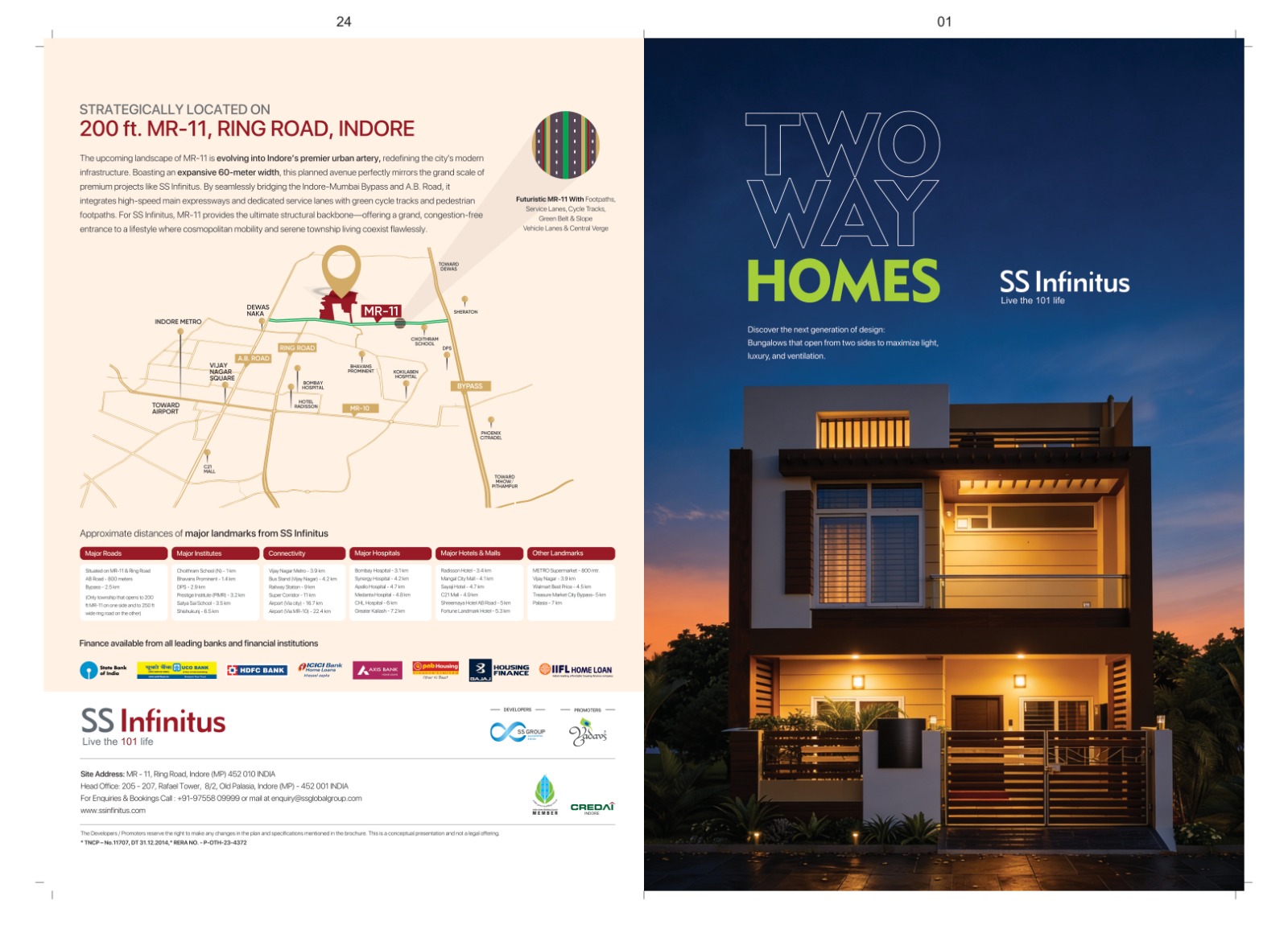 Exterior / Front View - premium 3BHK East Facing villa in SS Infinitus