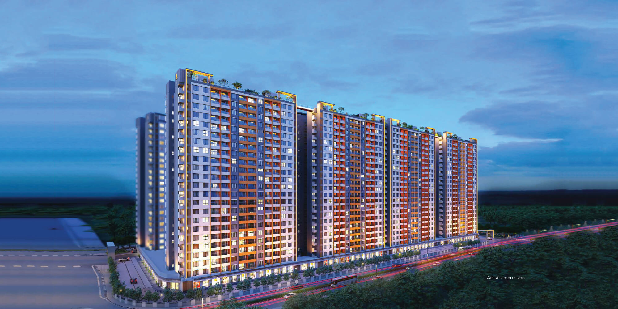 Building Exterior - 1 bhk flat for sale in r16 kolte patil life republic aroze