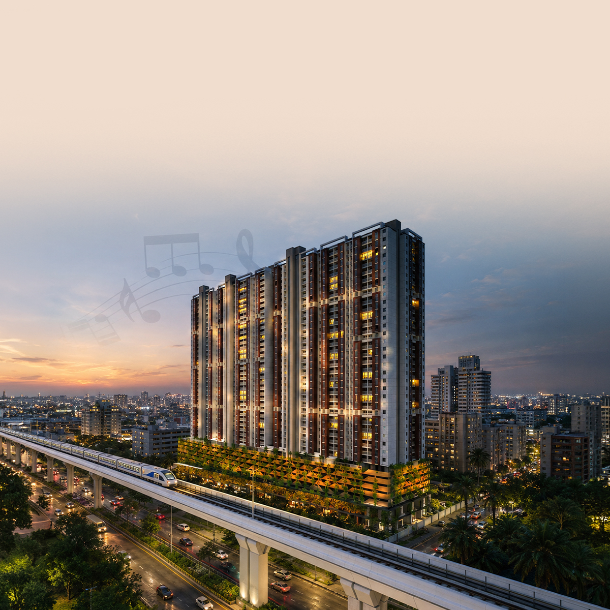 Building Exterior - 2bhk Flats for Sale in Vardhaman Skysymphony, Wakad, Pune
