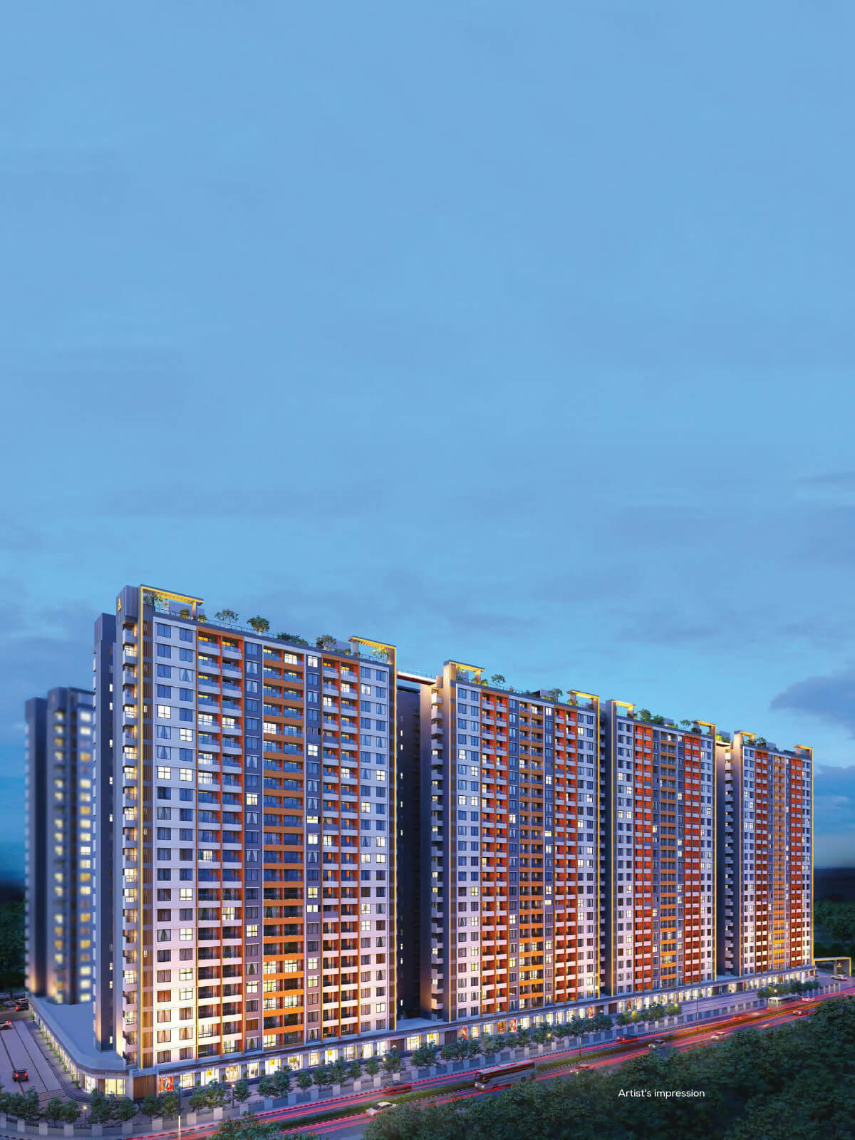 Lobby/Entrance Hall - Premium 2 BHK Flat for Sale in Supreme Rivana, Punawale, Pune