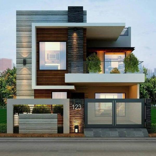 Exterior / Front View - 3 bhk duplex for sale at new jail road