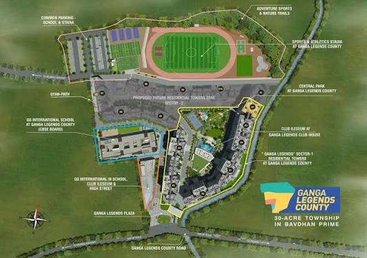 Building Exterior - For Ganga Legends County, Bavdhan, Pune, the title-related details available publicly are