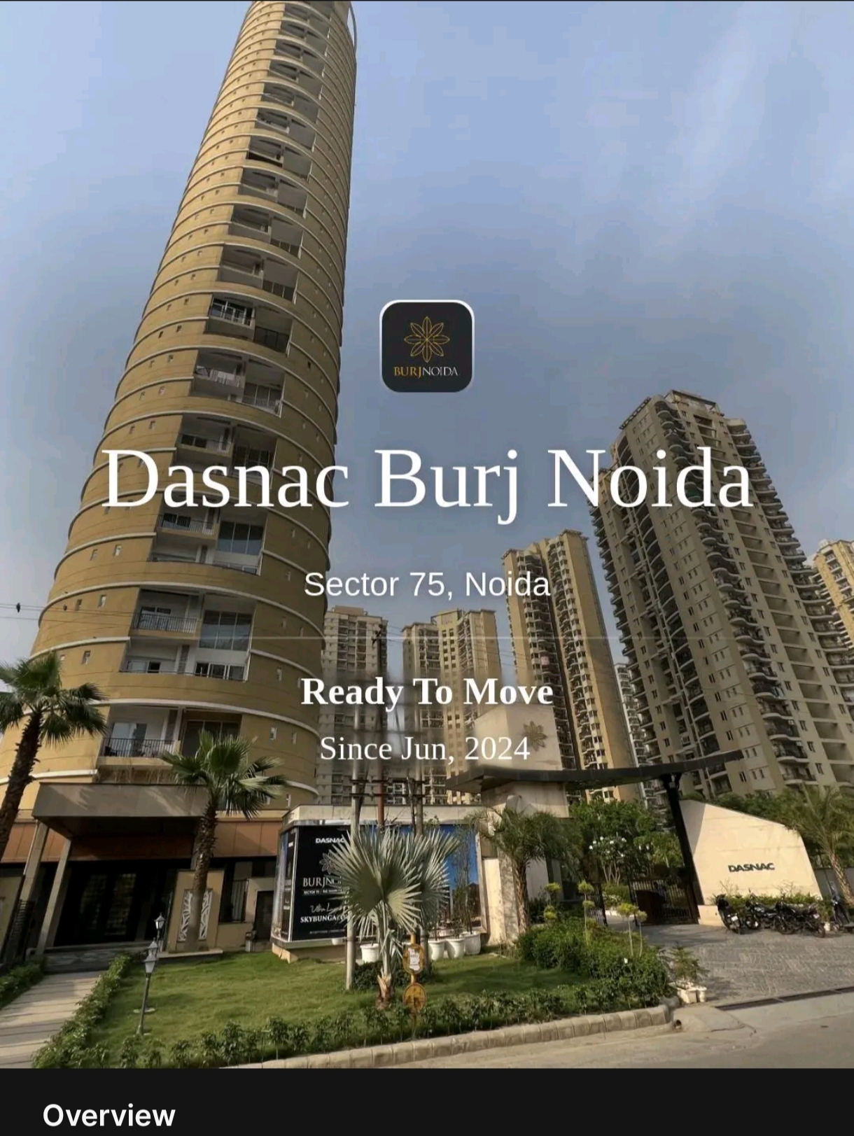 Building Exterior - Ready to Move Luxury 3 BHK Apartment for Sale in Dasnac Burj, Sector 75, Noida