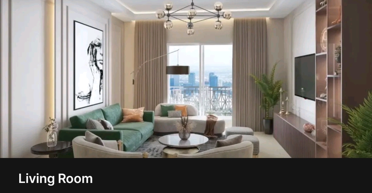Living Room - 3 BHK Luxury Apartment for Sale in ATS Pious Orchards, Sector 150, Noida | Premium Green Living