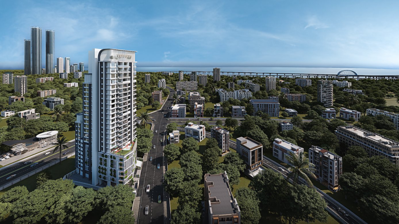 Building Exterior - Buy East Facing 3 BHK Flat Vibrant The V Mansion Prabhadevi Mumbai South Near Century Bazaar