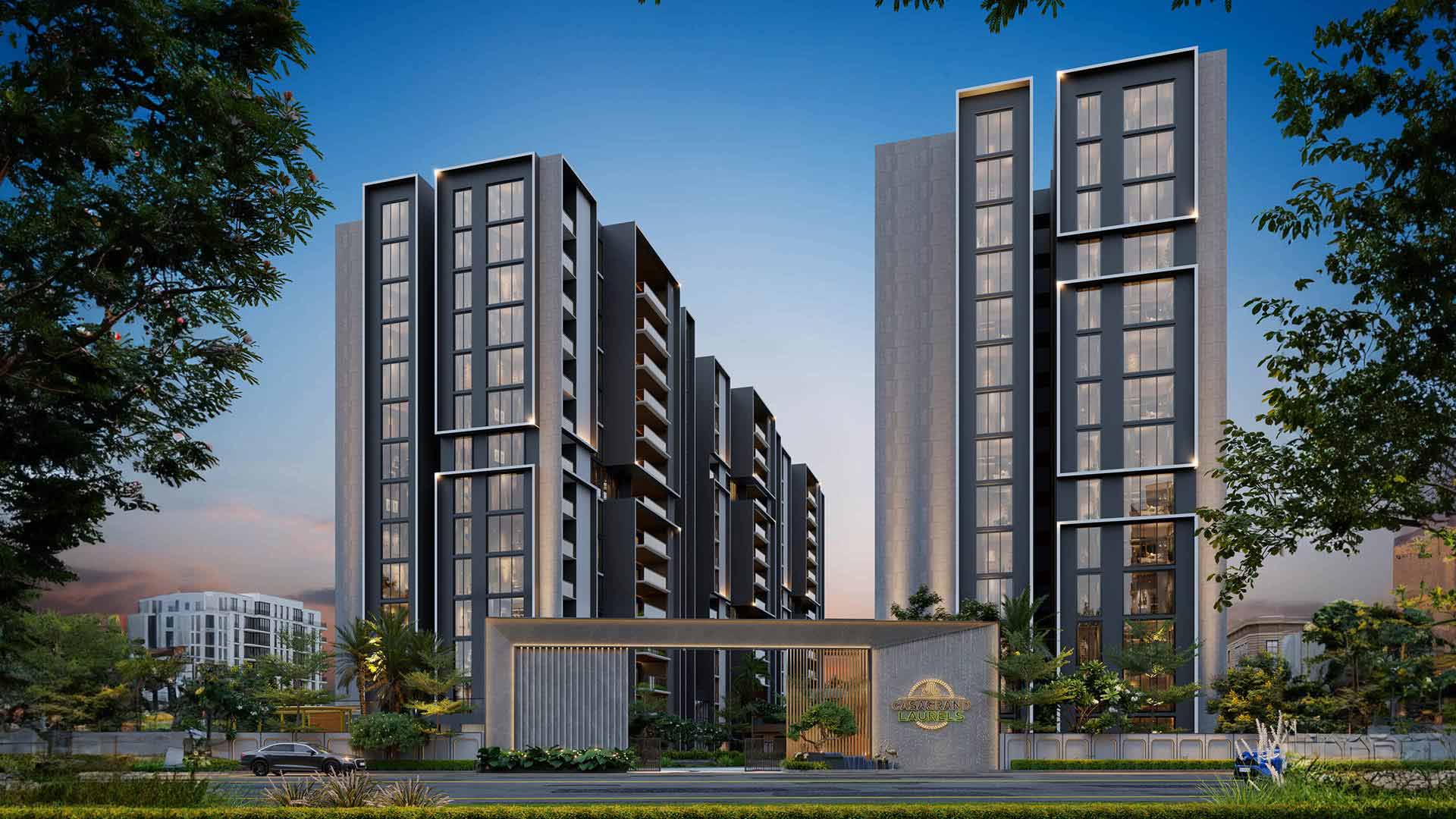 Exterior / Front View - 5BHK Villa Casagrand Laurels
