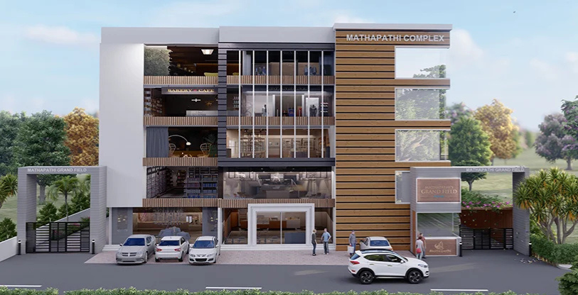 Building Exterior - Mathapathi Grand Field – Premium 2 & 3 BHK Apartments in Gunjur,