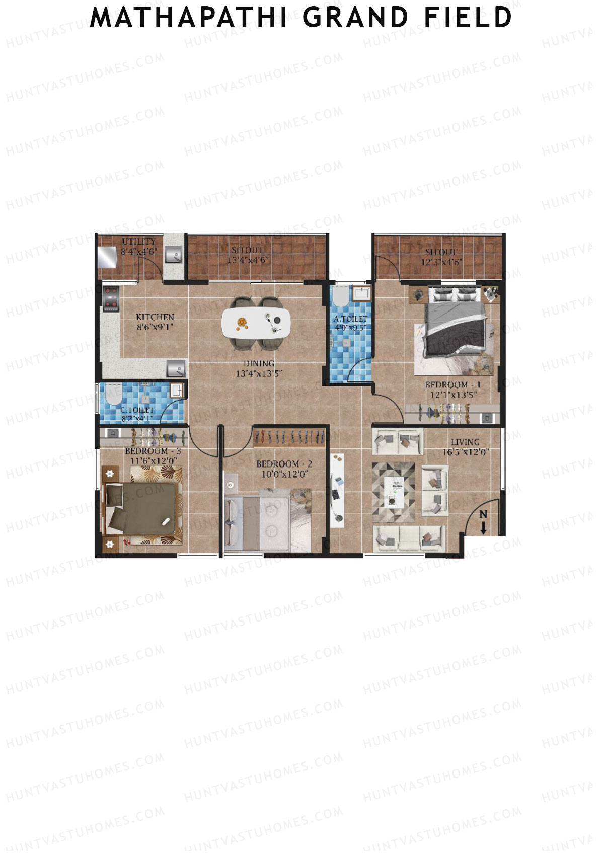 Building Exterior - Mathapathi Grand Field – Premium 2 & 3 BHK Apartments in Gunjur,