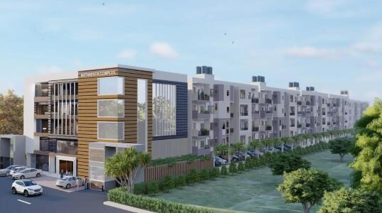Building Exterior - Mathapathi Grand Field – Premium 2 & 3 BHK Apartments in Gunjur,