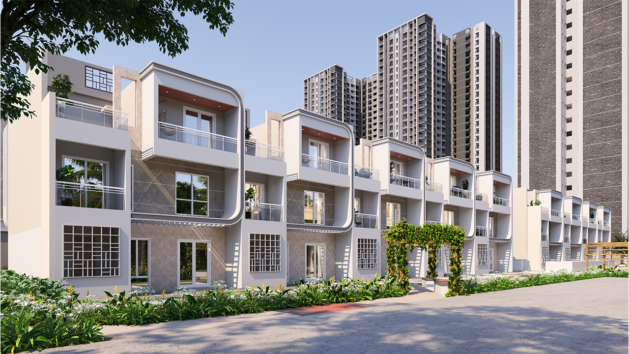 Building Exterior - Sattva Songbird – Premium 2 & 3 BHK Apartments in Bengaluru.