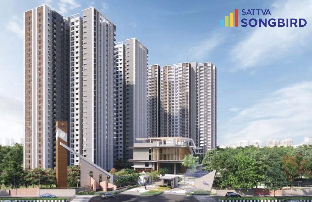 Building Exterior - Sattva Songbird – Premium 2 & 3 BHK Apartments in Bengaluru.