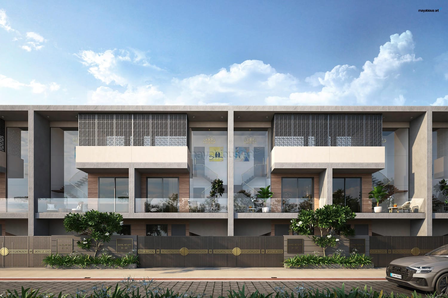 Exterior / Front View - Goyal international city 4 BHK Villa