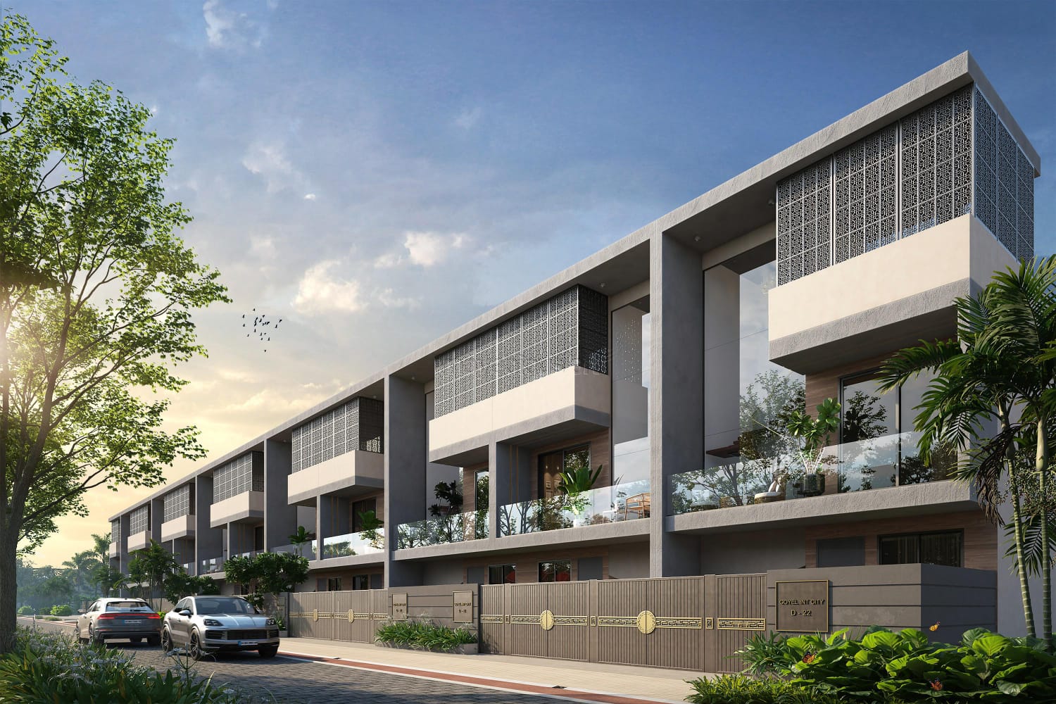 Exterior / Front View - Goyal international city 4 BHK Villa